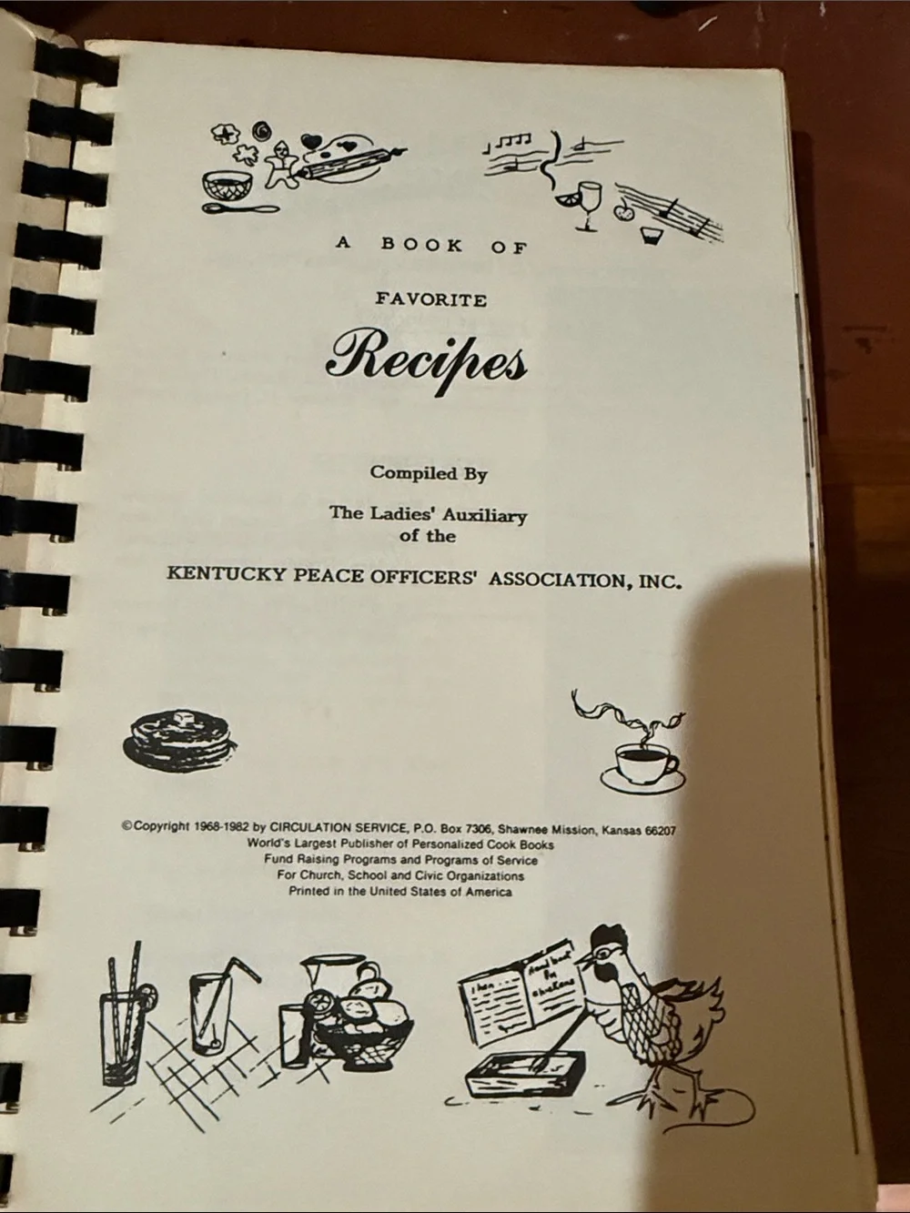 The Kentucky Peace Officers' Association Cookbook - Bright Lime Green Cover